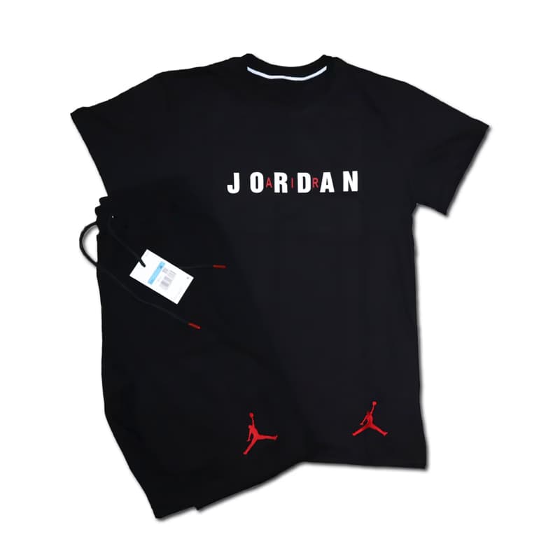 Jordan Crna Majica Crni Šorc - slika 1